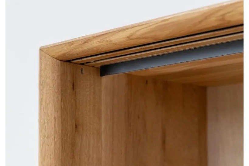 Arrediorg Credenza moderna in massello con portabottiglie