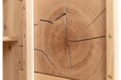Arrediorg Credenza moderna massello con sezione di tronco