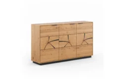 Arrediorg Credenza moderna massello con sezione di tronco