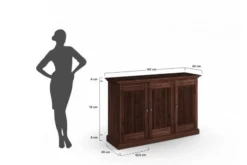 Arrediorg Credenza pino massello shabby classico Rosella