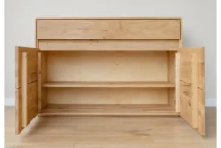 Arrediorg Credenzina 2 ante moderna in legno massello naturale
