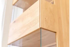 Arrediorg Cristalliera alta 1 anta apertura sinistra in legno naturale massello moderna