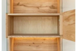 Arrediorg Cristalliera alta 1 anta apertura sinistra in legno naturale massello moderna