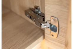 Arrediorg Cristalliera alta 1 anta apertura sinistra in legno naturale massello moderna
