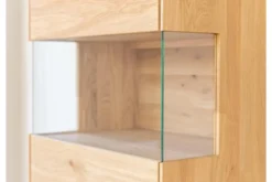Arrediorg Cristalliera alta 1 anta apertura sinistra in legno naturale massello moderna