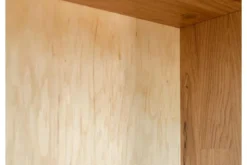 Arrediorg Cristalliera alta 1 anta apertura sinistra in legno naturale massello moderna