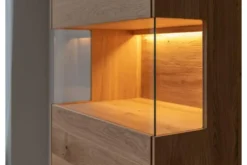 Arrediorg Cristalliera bassa 1 anta sinistra in legno naturale design moderno