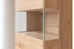 Arrediorg Cristalliera bassa 1 anta sinistra in legno naturale design moderno