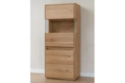Arrediorg Cristalliera bassa 1 anta sinistra in legno naturale design moderno