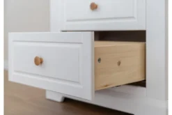 Arrediorg Guardaroba da ingresso pino massello bianco e naturale shabby country