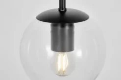 Arrediorg Lampada a sfera trasparente metallo ZODIAK D15