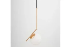 Arrediorg Lampada a sospensione a sfera in vetro oro caldo SORENTO D15