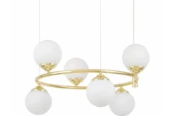 Arrediorg LAMPADA A SOSPENSIONE CLASSICA ORO FINO RING W6