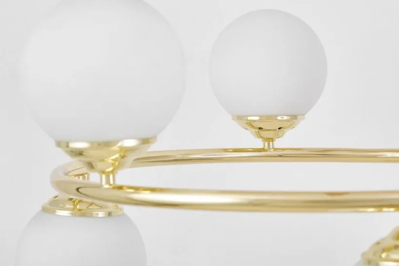 Arrediorg LAMPADA A SOSPENSIONE CLASSICA ORO FINO RING W6