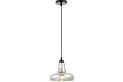 Arrediorg Lampada a sospensione design moderno vetro fumè AVONI