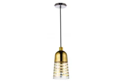 Arrediorg Lampada a sospensione di design in vetro colore ETRICA