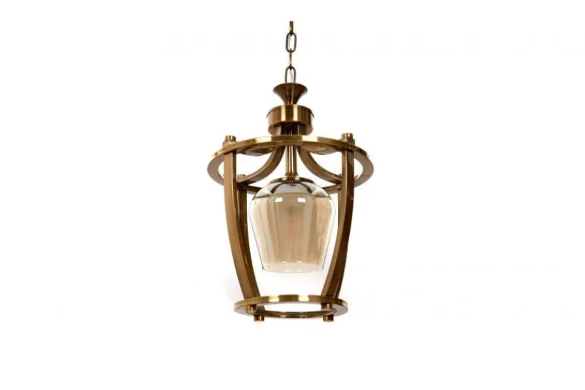 Arrediorg Lampada a sospensione in stile industriale vintage di metallo BROOKLYN W1