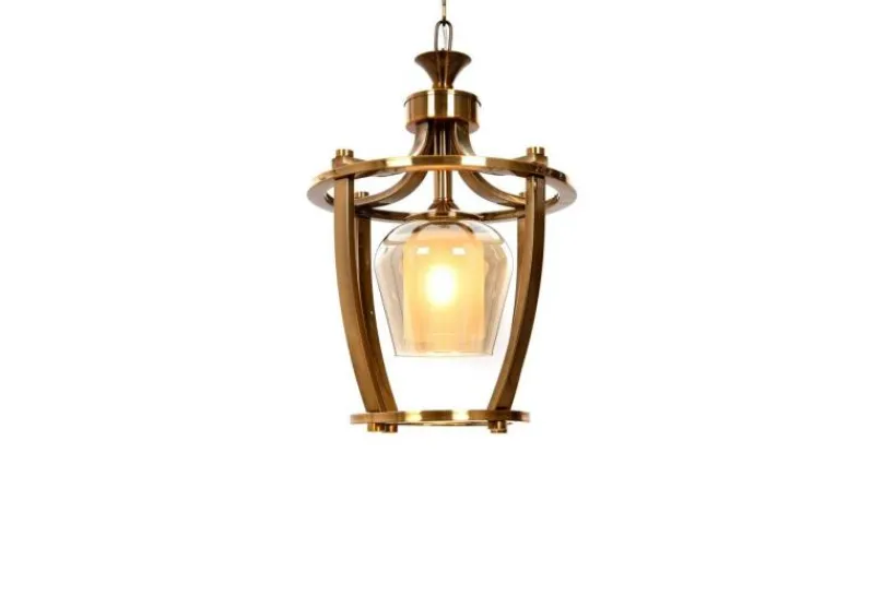 Arrediorg Lampada a sospensione in stile industriale vintage di metallo BROOKLYN W1