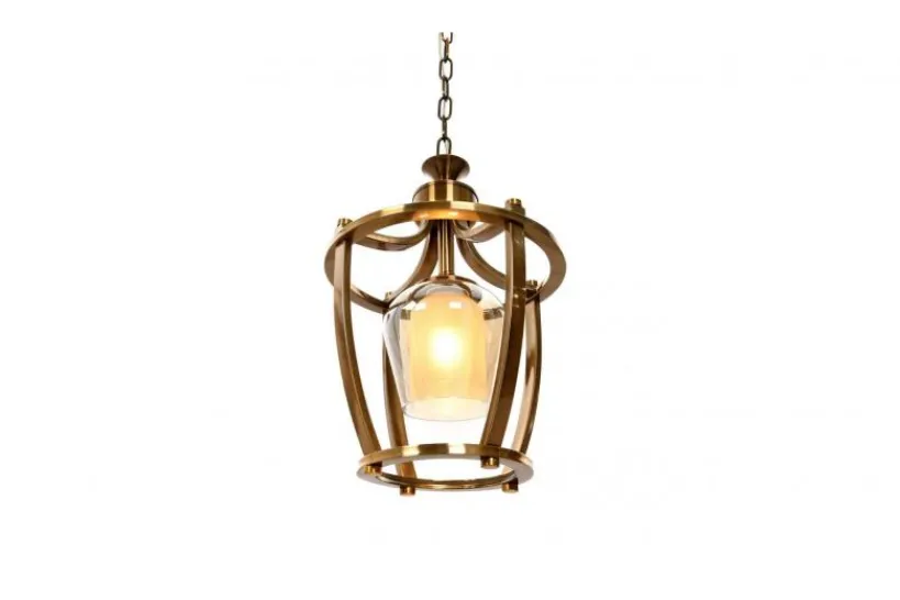 Arrediorg Lampada a sospensione in stile industriale vintage di metallo BROOKLYN W1