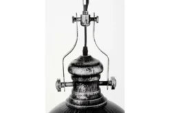 Arrediorg Lampada a sospensione in stile industriale vintage ELIGIO W1 argento antico con