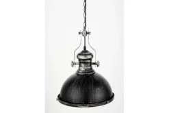 Arrediorg Lampada a sospensione in stile industriale vintage ELIGIO W1 argento antico con