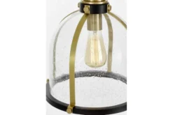 Arrediorg LAMPADA A SOSPENSIONE LOFT NERA E OTTONE BRANSON