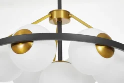 Arrediorg LAMPADA A SOSPENSIONE MODERNA E ORO DONZANO W7