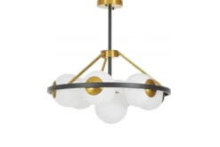 Arrediorg LAMPADA A SOSPENSIONE MODERNA E ORO DONZANO W7