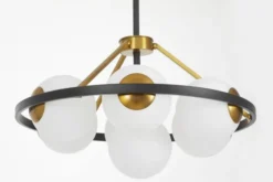 Arrediorg LAMPADA A SOSPENSIONE MODERNA E ORO DONZANO W7