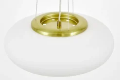 Arrediorg LAMPADA A SOSPENSIONE MODERNA E ORO BIANTE D38