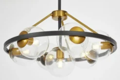 Arrediorg LAMPADA A SOSPENSIONE MODERNA E ORO DONZANO W7 PRO