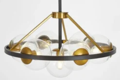 Arrediorg LAMPADA A SOSPENSIONE MODERNA E ORO DONZANO W7 PRO