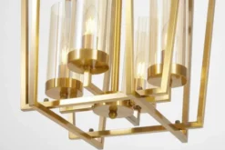 Arrediorg LAMPADA A SOSPENSIONE MODERNA ORO ARES W4