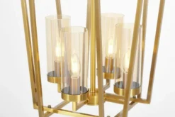 Arrediorg LAMPADA A SOSPENSIONE MODERNA ORO ARES W4
