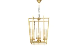 Arrediorg LAMPADA A SOSPENSIONE MODERNA ORO ARES W4
