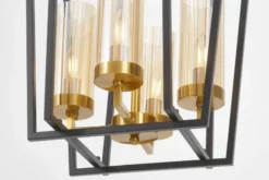Arrediorg LAMPADA A SOSPENSIONE MODERNA E ORO ARES W4