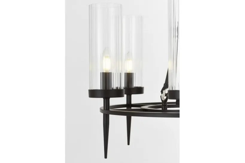 Arrediorg LAMPADA A SOSPENSIONE MODERNA NERA MORATTI W6