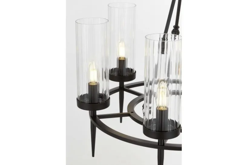 Arrediorg LAMPADA A SOSPENSIONE MODERNA NERA MORATTI W6