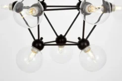 Arrediorg LAMPADA A SOSPENSIONE MODERNA NERA ZODIAK NEO