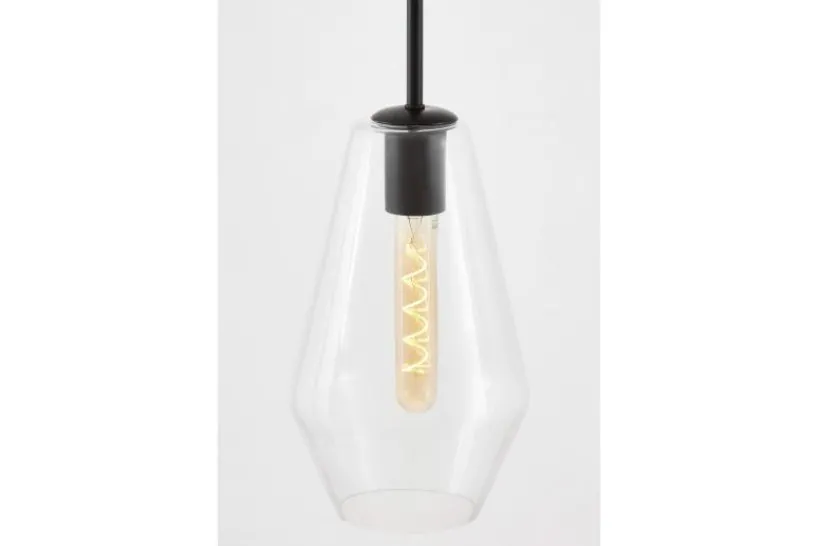 Arrediorg LAMPADA A SOSPENSIONE MODERNA NERA SHARD W1