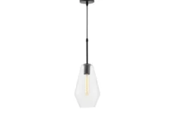 Arrediorg LAMPADA A SOSPENSIONE MODERNA NERA SHARD W1