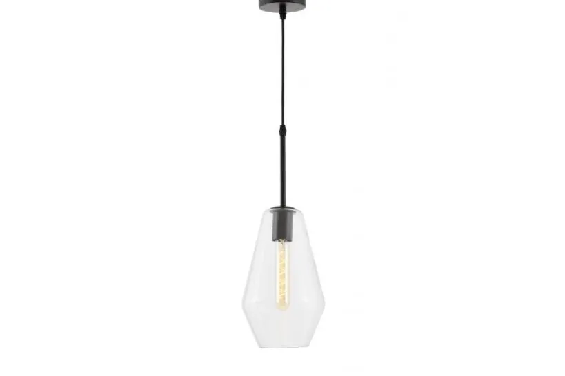 Arrediorg LAMPADA A SOSPENSIONE MODERNA NERA SHARD W1