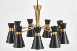 Arrediorg LAMPADA A SOSPENSIONE MODERNA E ORO SENA W9