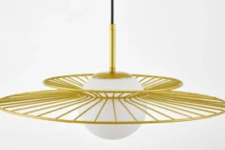 Arrediorg LAMPADA A SOSPENSIONE MODERNA ORO SOLARIS