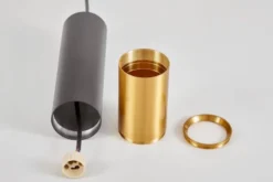 Arrediorg LAMPADA A SOSPENSIONE MODERNA CON TUBO E OTTONE LINEO W1