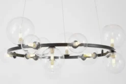Arrediorg LAMPADA A SOSPENSIONE MODERNA NERA MERIDO W15