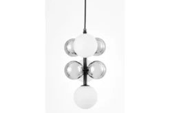 Arrediorg LAMPADA A SOSPENSIONE MODERNA NERA SAONA W7