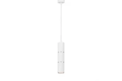 Arrediorg LAMPADA A SOSPENSIONE MODERNA A TUBO BIANCO E ASTI W1