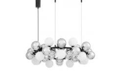 Arrediorg LAMPADA A SOSPENSIONE MODERNA NERA SAONA W42