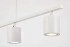 Arrediorg LAMPADA A SOSPENSIONE MODERNA BIANCA BOLT W4
